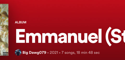 Big Dawg079 returns with his new album “Emmanuel” and is all about determination and good music